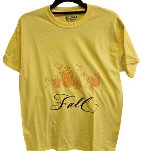 Gildan Custom Design T-shirt "Fall" Shirt Size Medium